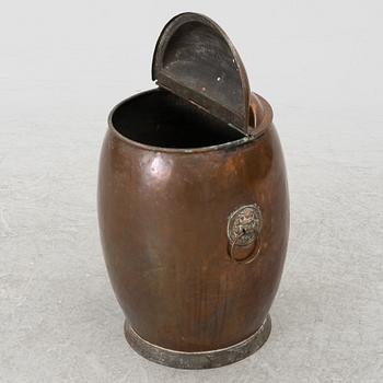 A copper water barrel, 19th century.