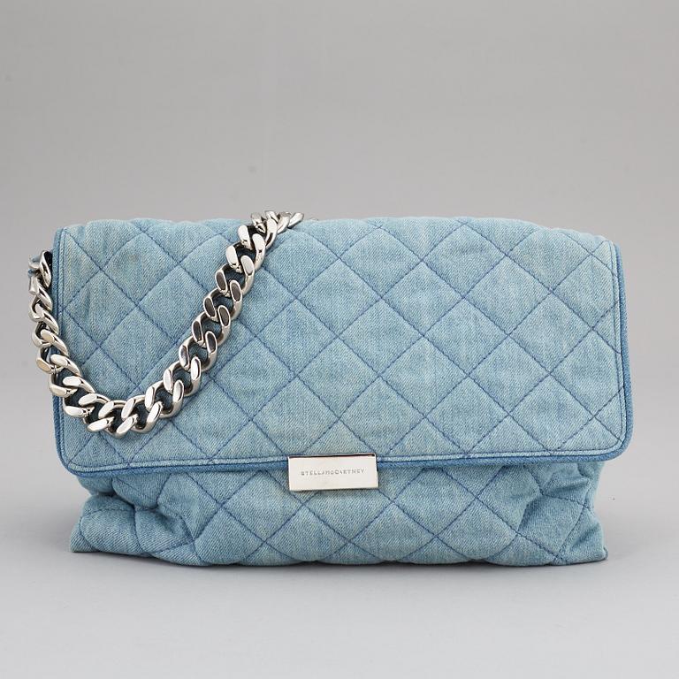 STELLA MCCARTNEY, a denim handbag.