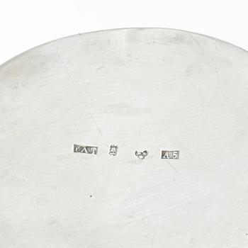 A Swedish silver snuff box, mark of Peter Andreas Thomasson, Karlskrona, 1855.