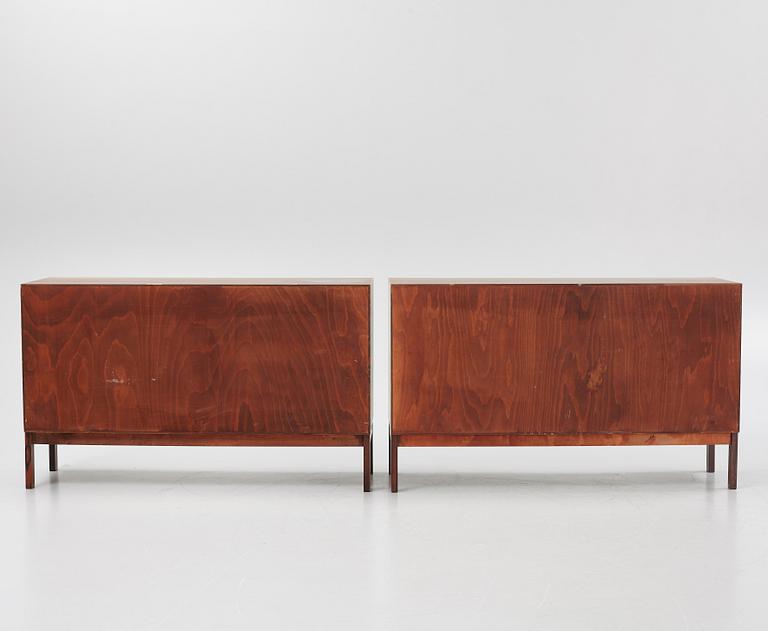 Yngvar Sandström, a pair of sideboards, Seffle Möbelfabrik, 1950's-/60's.