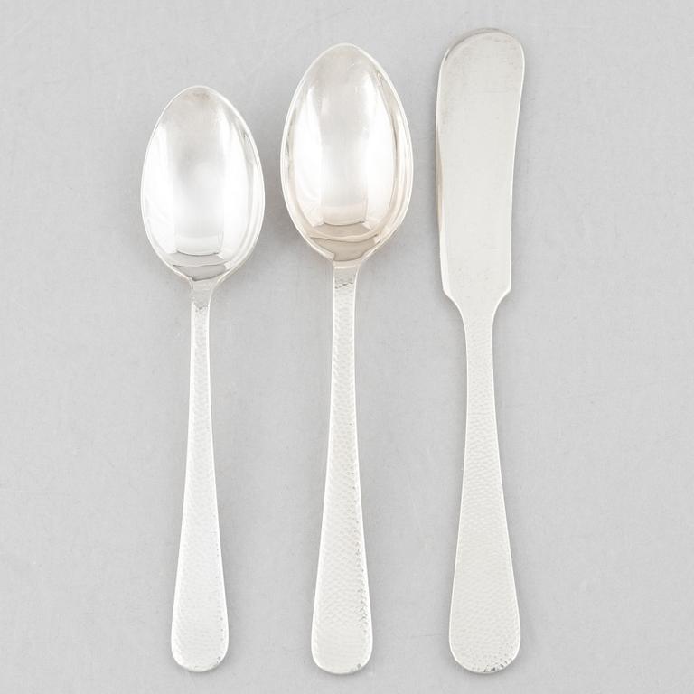 Bestick, 35 delar, sterlingsilver, 1900-tal.