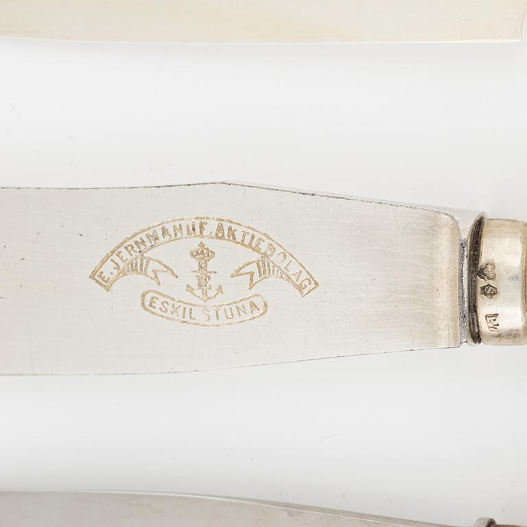 A 112 pcs silver cutlery set. CG Hallberg, 1920s/30s.