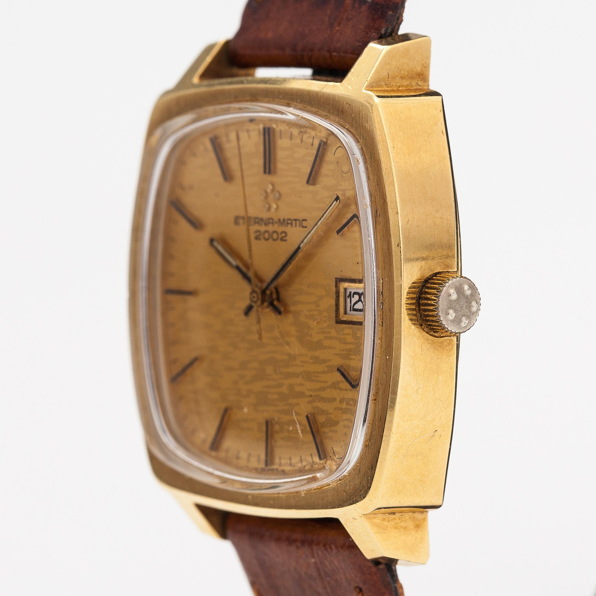 Eterna-Matic, 2002, wristwatch, 34 x 34 mm.