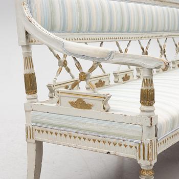 Sofa, late Gustavian, circa 1800.