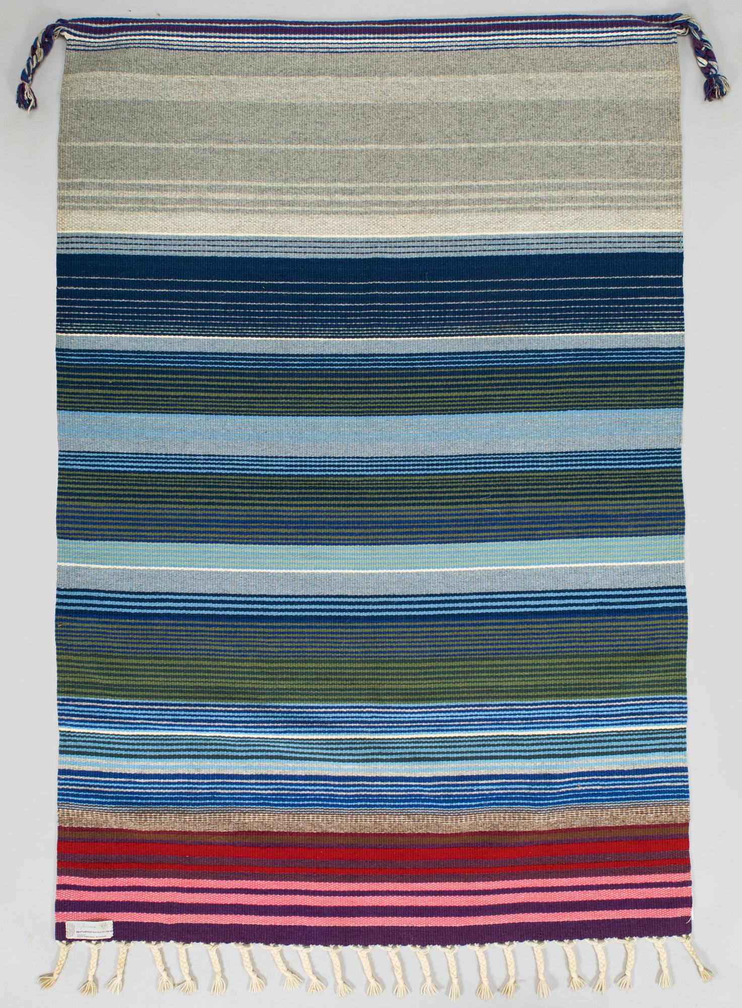 Elsa Montell-Saanio, raanu / seinätekstiili, "Jäämeri". Suomi. Noin 170 x 115 cm.