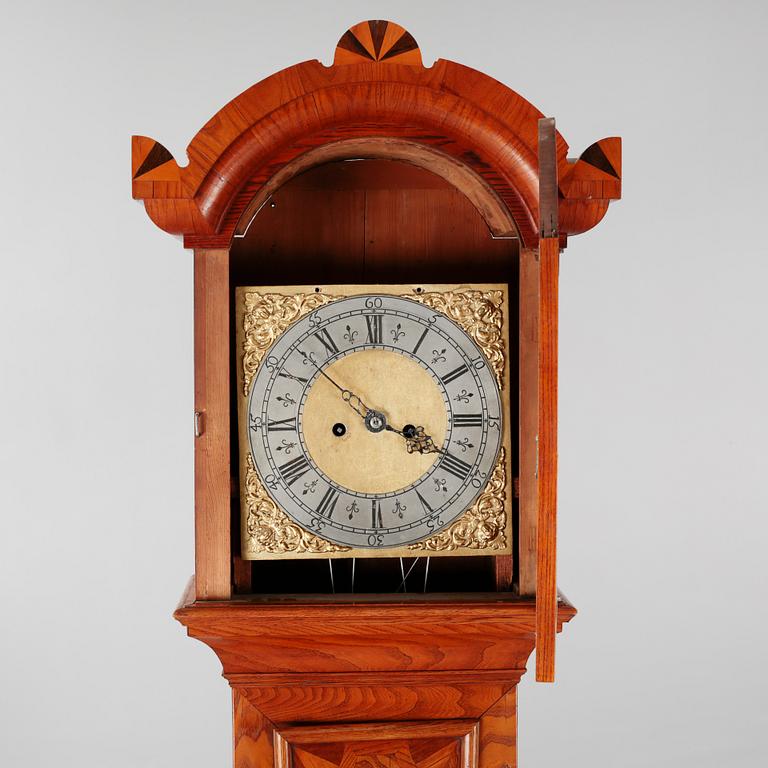 A grandfather clock, around the turn of the century 1800.