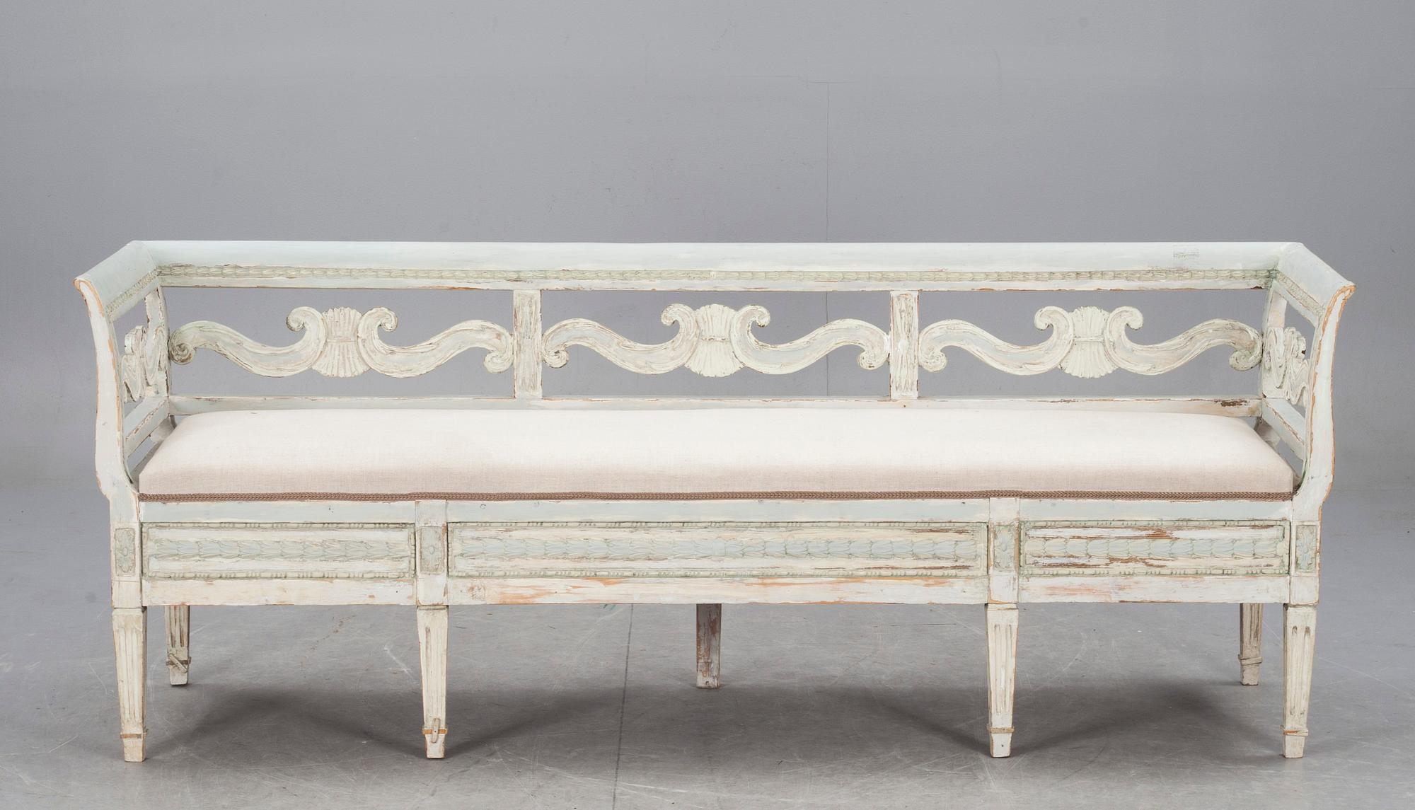 SOFFA, gustaviansk stil, 1800-tal.