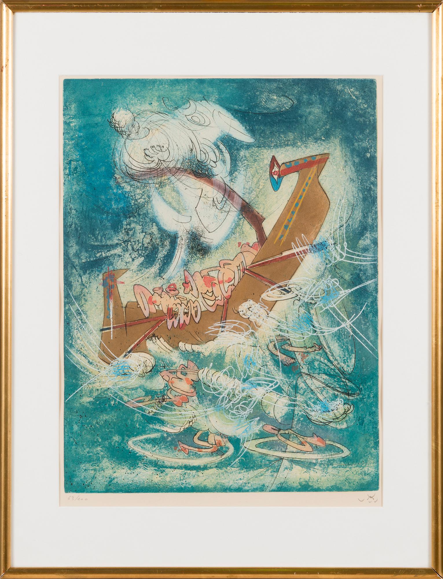ROBERTO MATTA, etsning, signerad och numrerad 63/200.