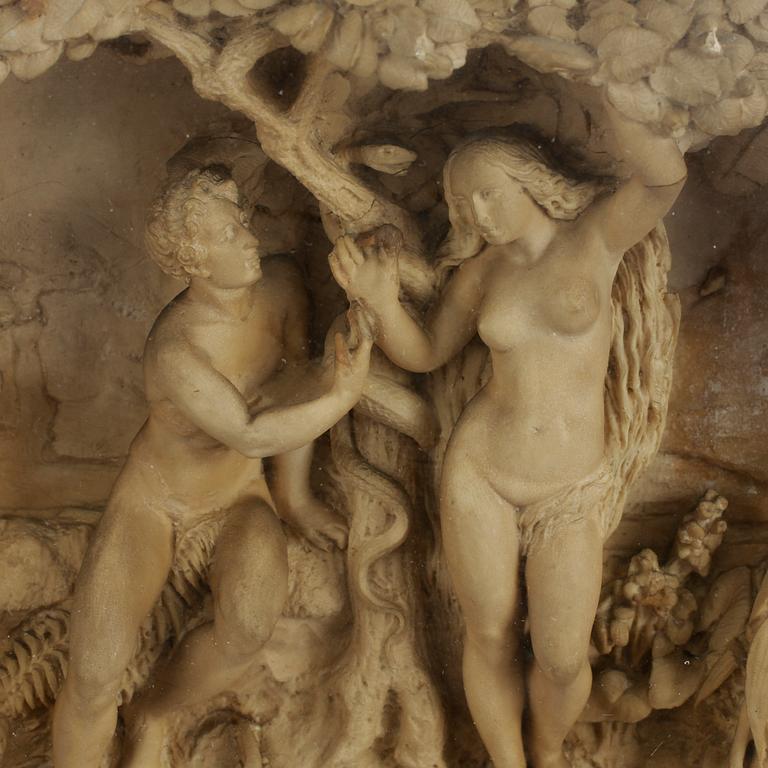 VÄGGRELIEF, konstmassa, 1800-talets slut.