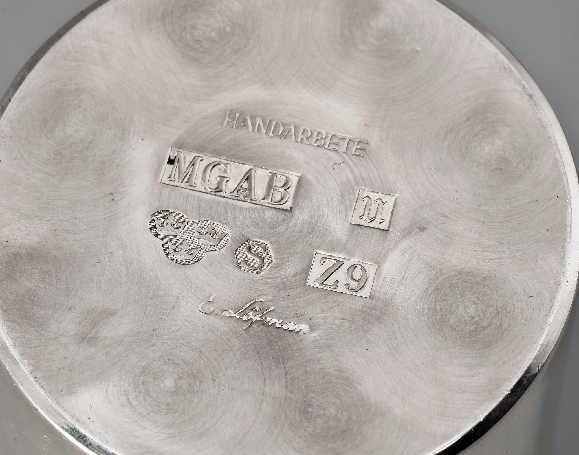 VAS, silver, E. Löfman, MGAB, Uppsala, 1974. Vikt ca. 254 g.