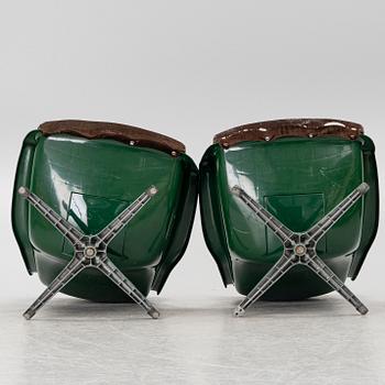 Alf Svensson, & Yngve Sandström, armchairs, a pair, "Form 8"/"Galaxy", DUX, 1970s.