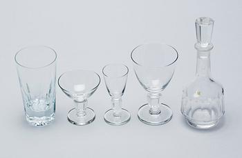 GLASSERVIS, 49 delar, Kosta. 1900-talets andra hälft.