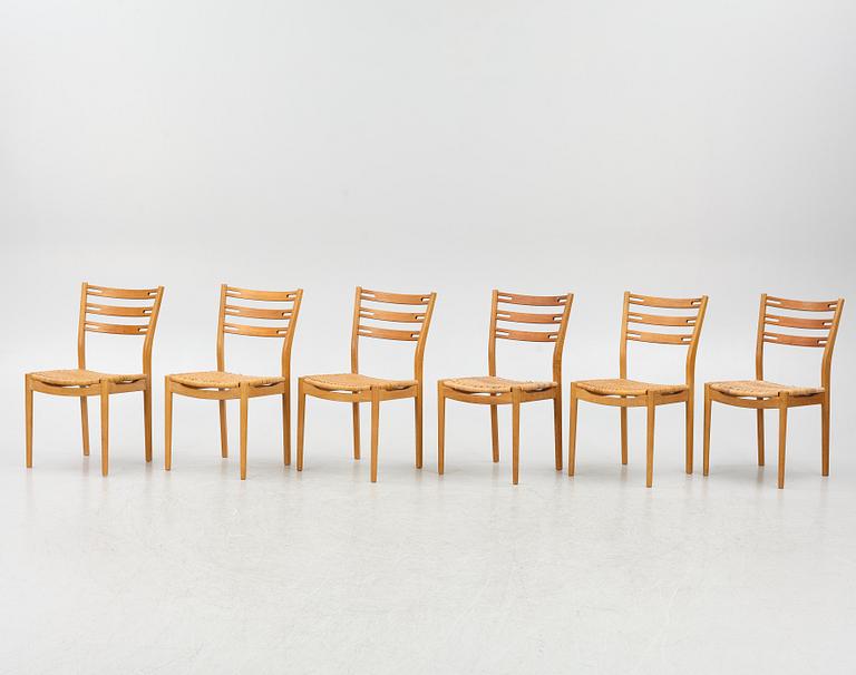 Sørens Flenstedt, stolar 6 st, Sibast, Danmark, 1960-tal.