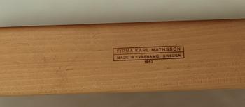 DAGBÄDD, "T 303, Berlin 60", Bruno Mathsson för firma Karl Mathsson, Värnamo.