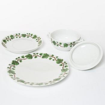 Service, 63 pieces, porcelain, Porcelaine de Paris, Limoges, France.