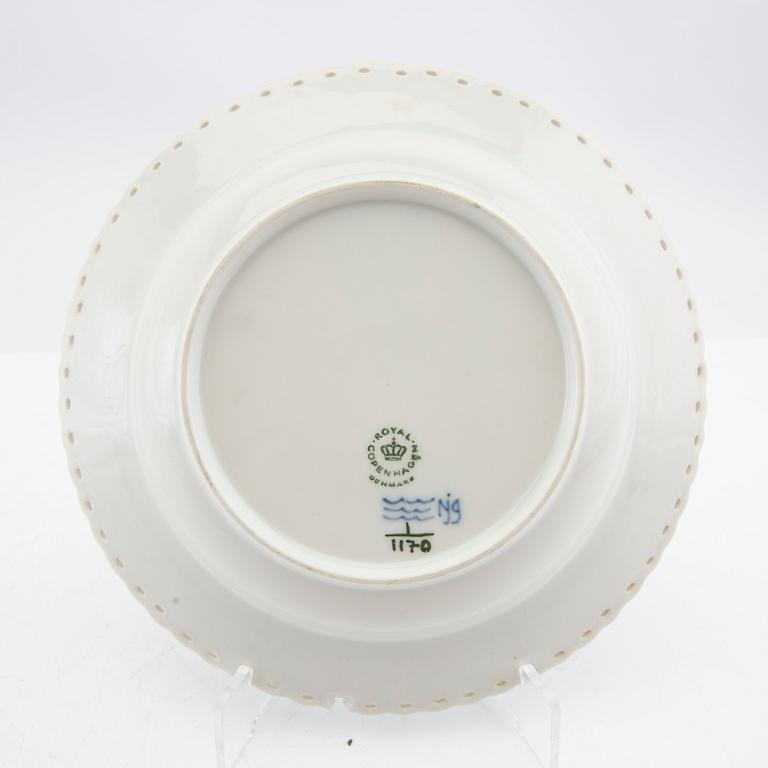 Deep plates 14 pcs Musselmalet Full Lace Royal Copenhagen Denmark porcelain.