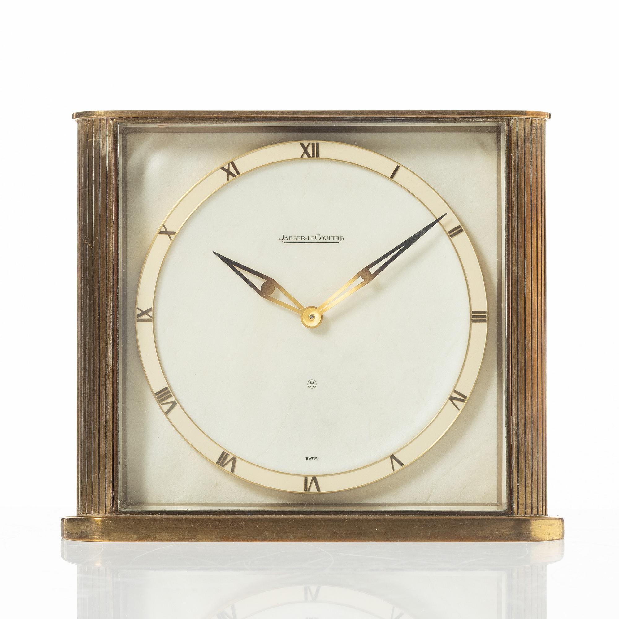 Jaeger-LeCoultre, table clock, "8". Second half of the 20th century.