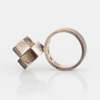 CECILIA K I JOHANSSON, a silve ring from Gothenburg, 1966.