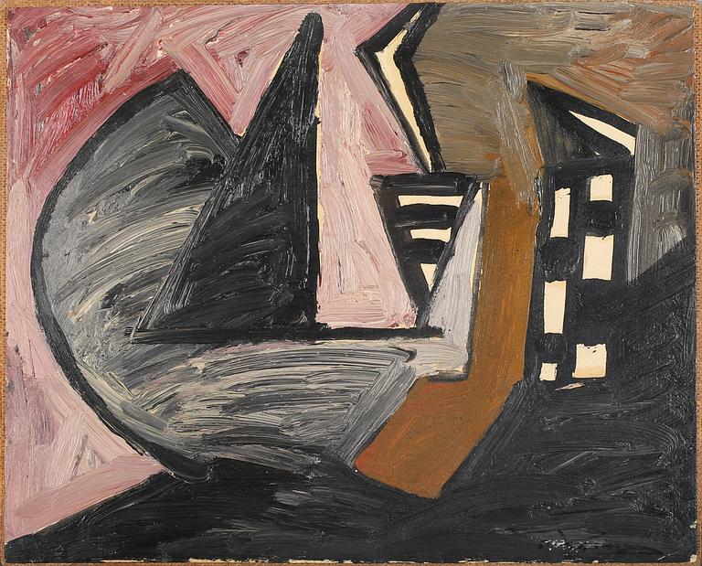 ROLAND KEMPE, olja på duk, signerad.