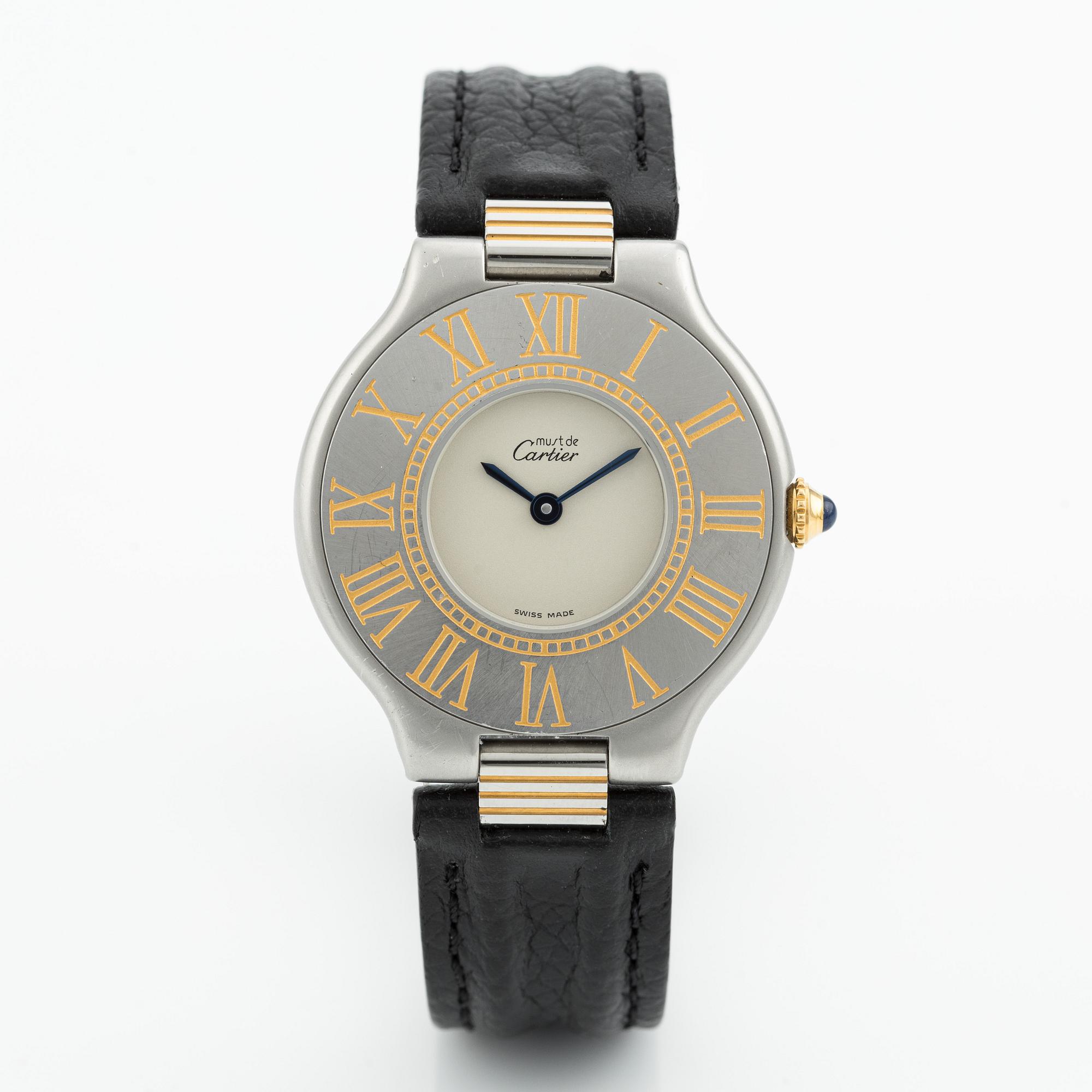 must de Cartier, Must 21, wristwatch, 31 mm.