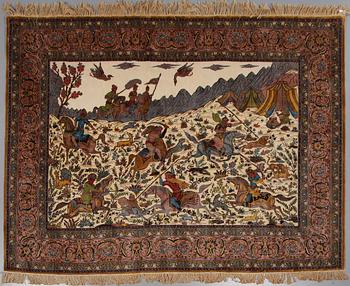 MATTA, Kashmir, Indien, ca 242x183 cm.