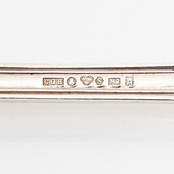 A 206-pieces Swedish silver cutlery set, model 'Olga', predominantly CG Hallberg, Stockholm, inclduing 1946.