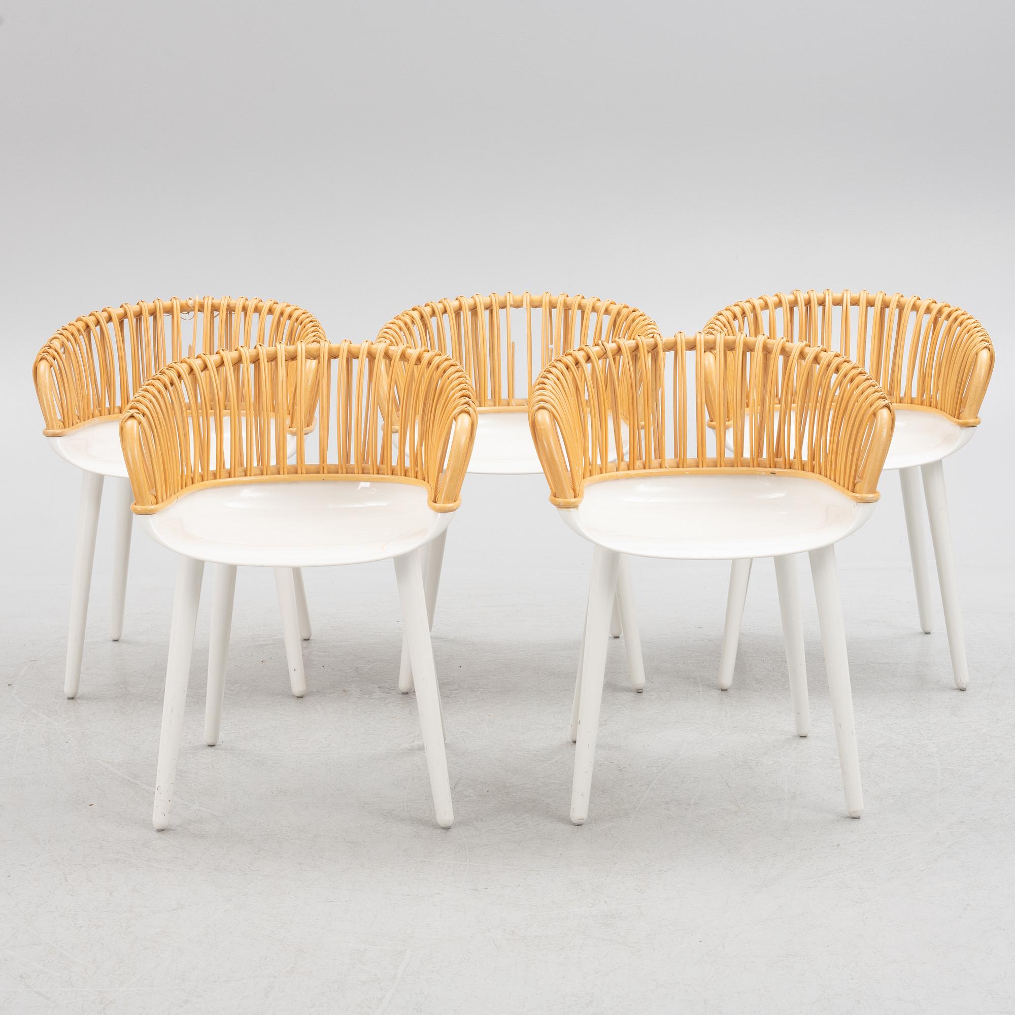 Marcel Wanders, eight "Cyborg Club" chairs, Magis, Italien.