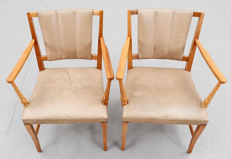 JOSEF FRANK, karmstolar, ett par, Firma Svenskt Tenn.