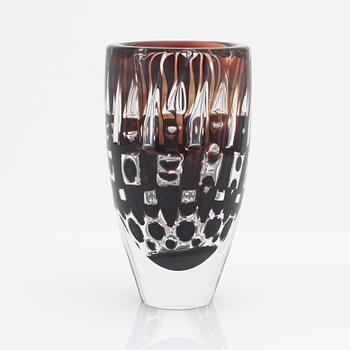 Ingeborg Lundin, a glass vase, Orrefors.