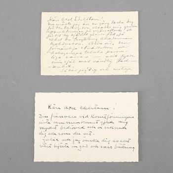 BREV MED AUTOGRAFER, 8 st, främst författaren Ernest Renan (1823-1892).