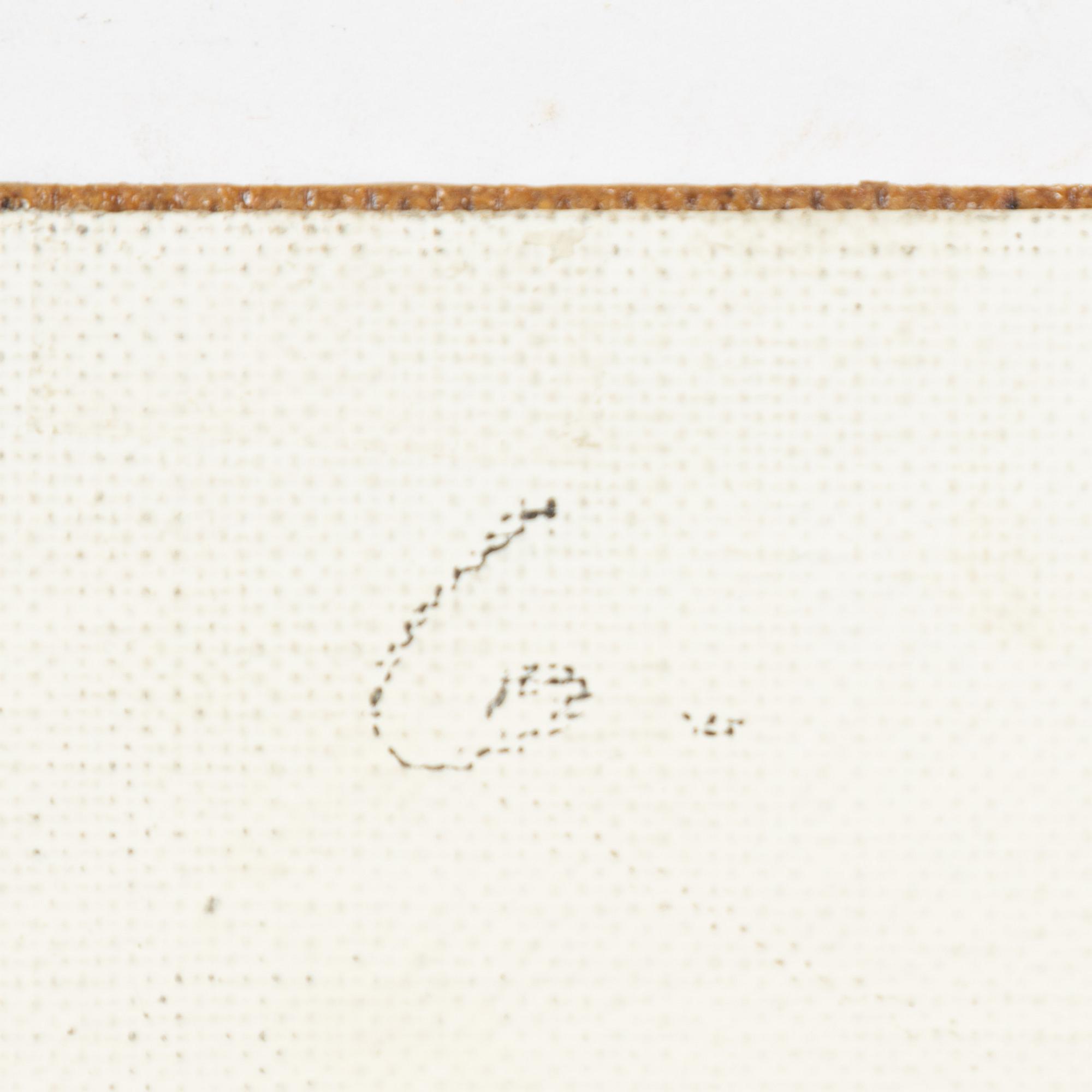 Lars Nilsson, blandteknik på duk/pannå, signerad och daterad 88-89 a tergo.