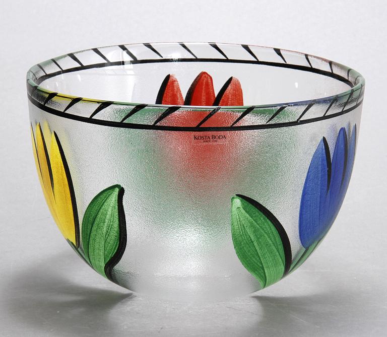 SKÅL, glas, Ulrica Hydman Vallien.