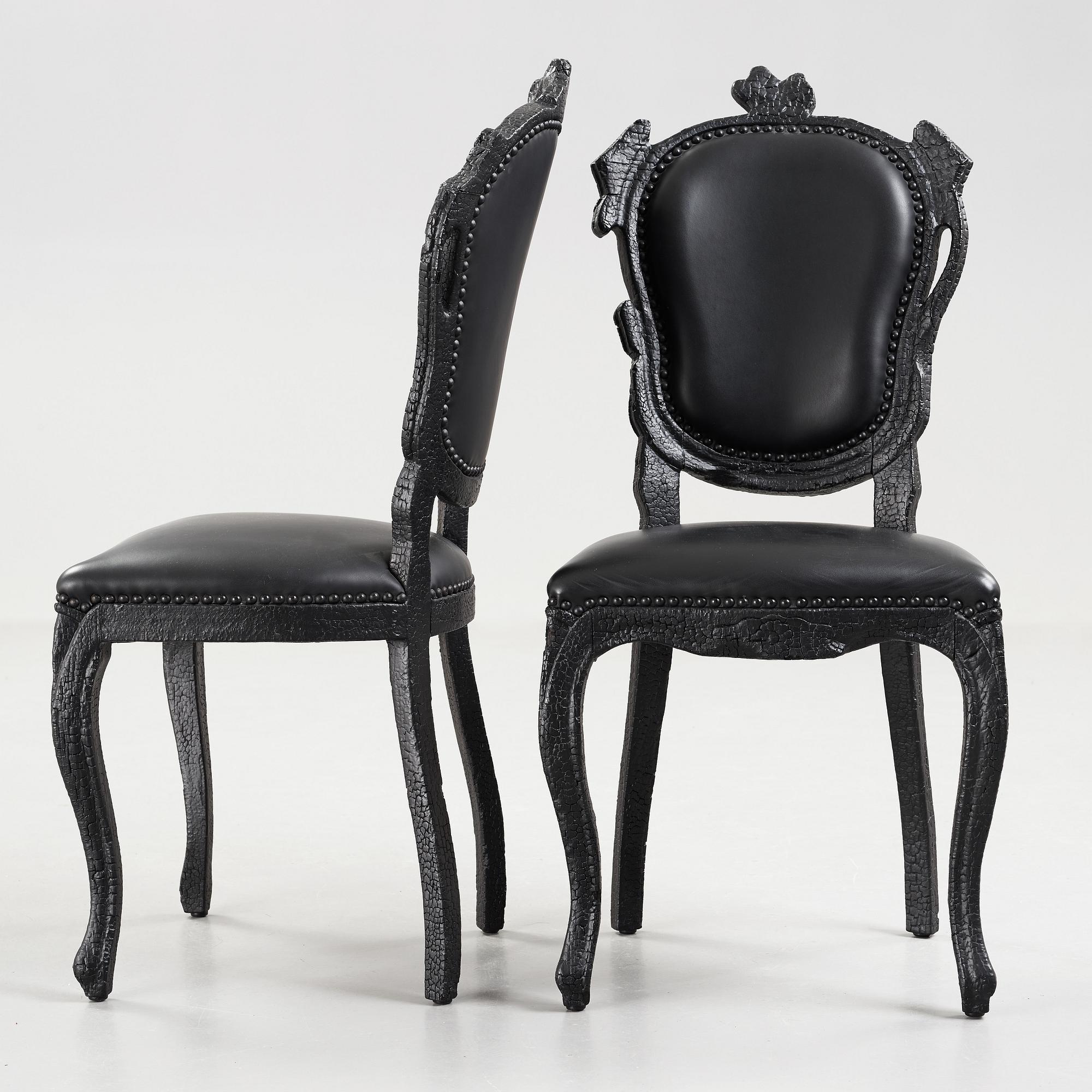 MAARTEN BAAS, "Smoke dining chair", 4 st, Moooi.