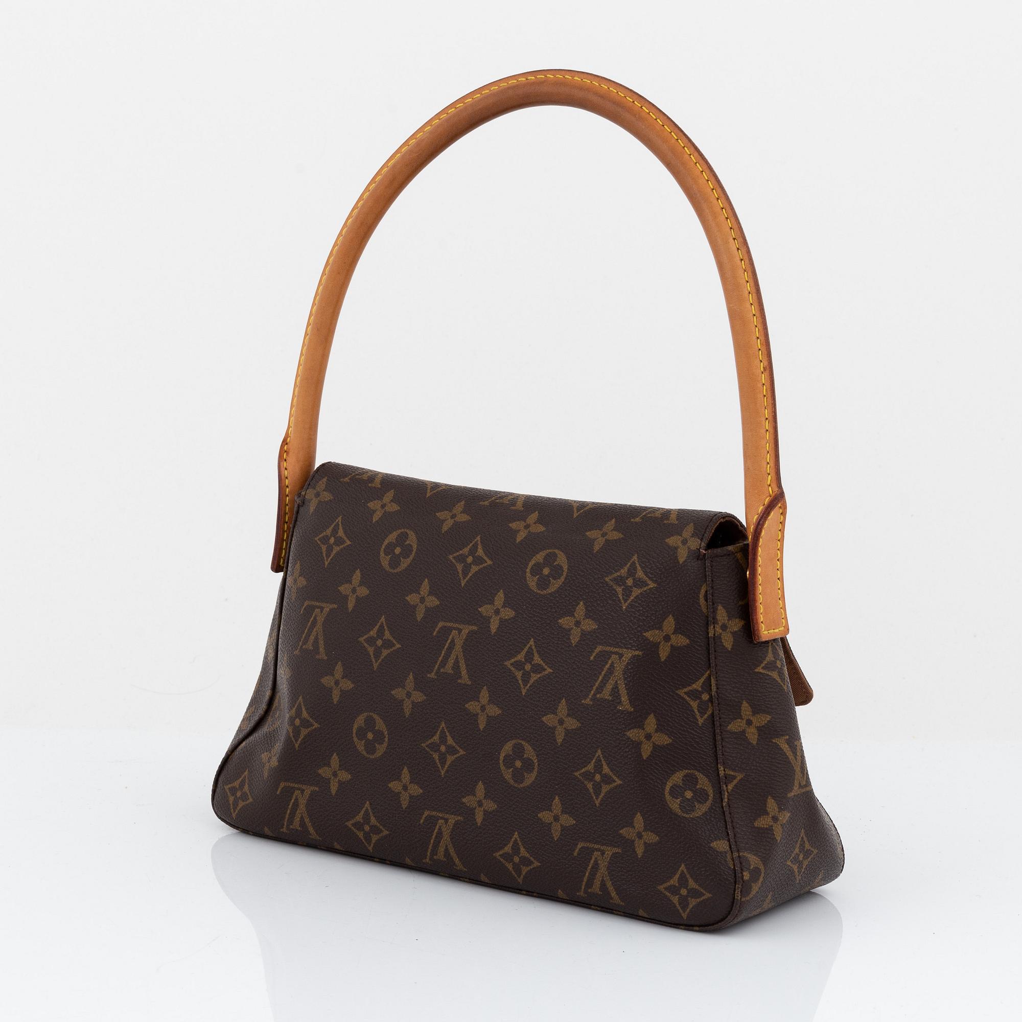 Louis Vuitton, a monogram canvas 'Mini Looping' bag.