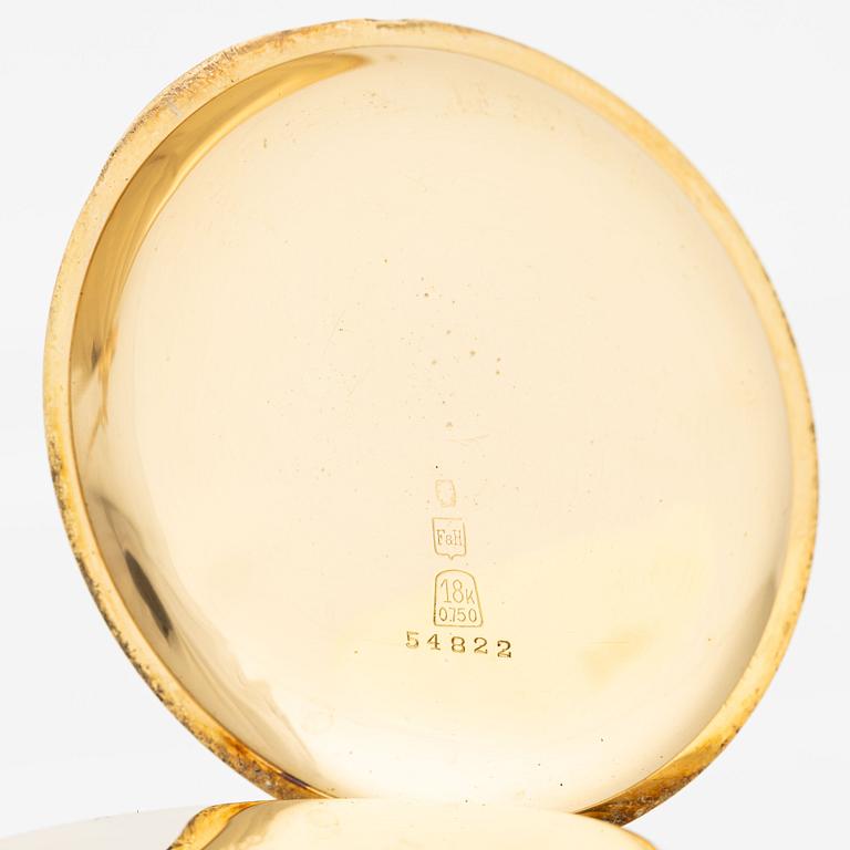 Alex Hüning, pocket watch, hunter-case, 52 mm.