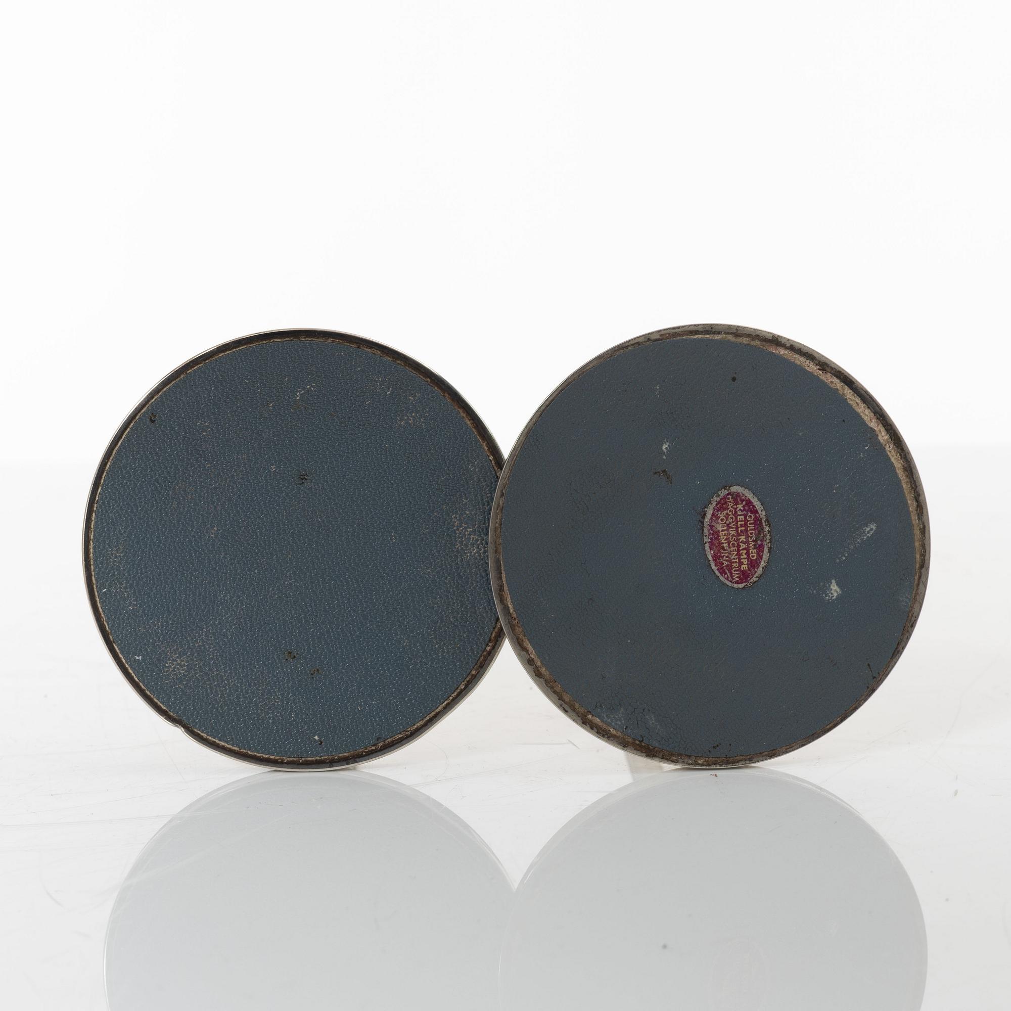 A pair of Swedish silver candlesticks, marks of Tore Eldh, K&EC, Gothenburg 1965-1967.