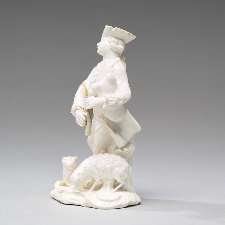 FIGURIN, mjukt porslin. Marieberg, Stens period (1769-1788).