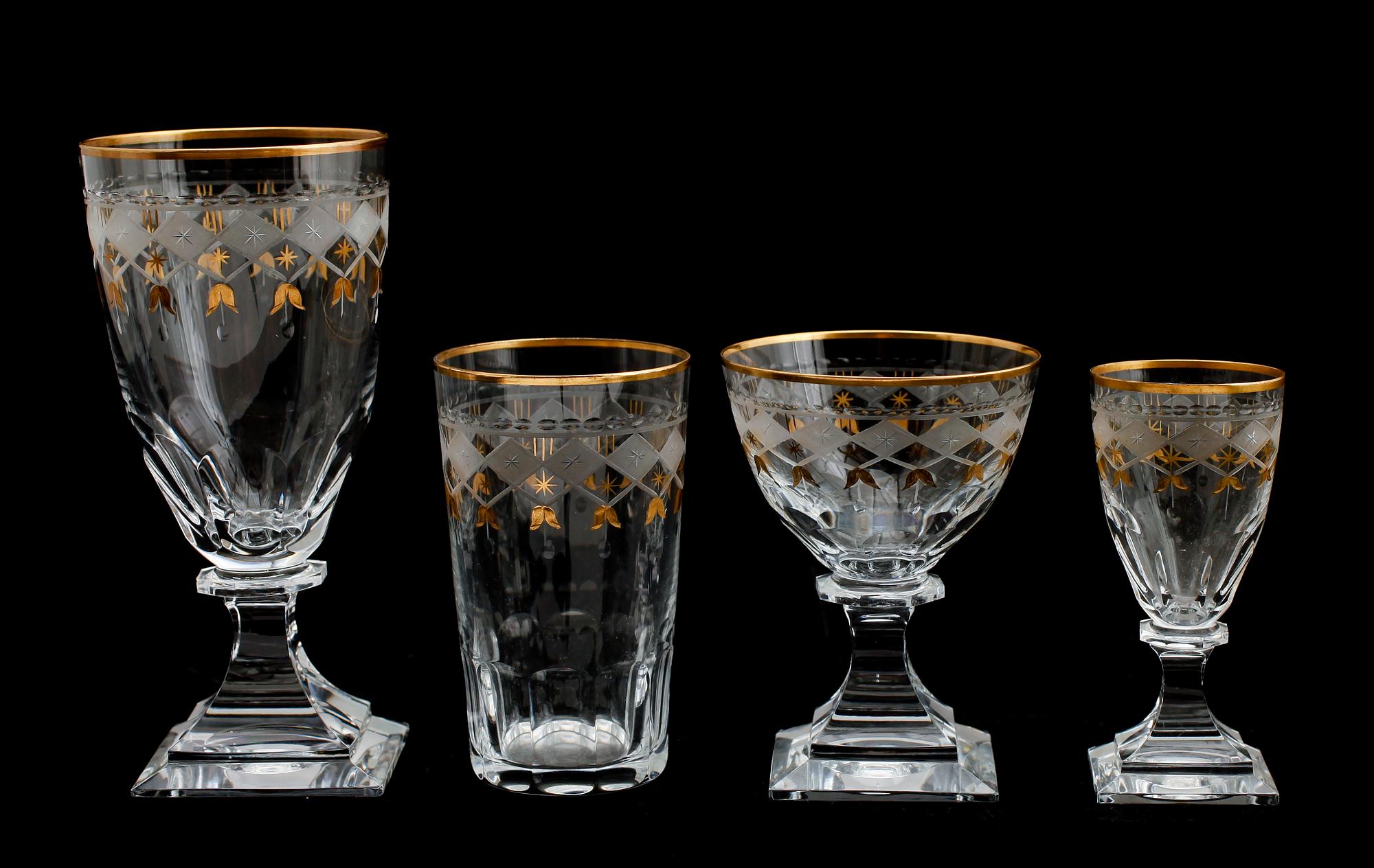 GLASSERVIS, 24 delar,  "Odelberg Junior", Kosta.
