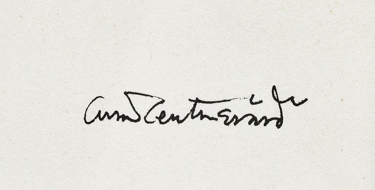 OSCAR REUTERSVÄRD, 3 st, akvarell på papper, sign.