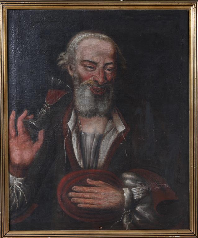 OKÄND KONSTNÄR, olja på duk, 1700-tal.
