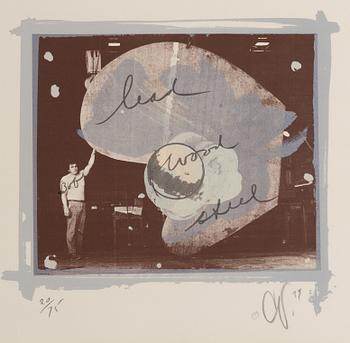 Claes Oldenburg, "My Print with Bob".