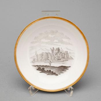 SERVISDELAR, 11 delar, flintgods, sannolikt England, 1800-talets första hälft.