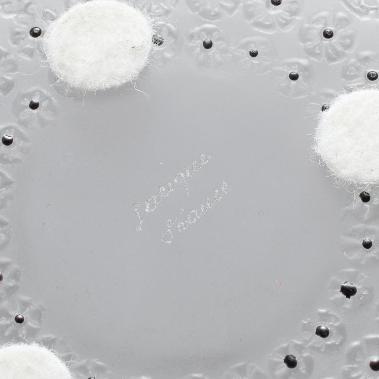 A glass bowl 'Nemours' by Lalique, France, second half of the 20th century.
