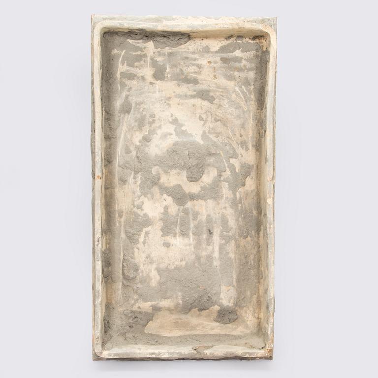 Reliefi / koriste-elementti kakluuniin Wilhelm Andstén, Helsinki, 1800-luvun loppu.