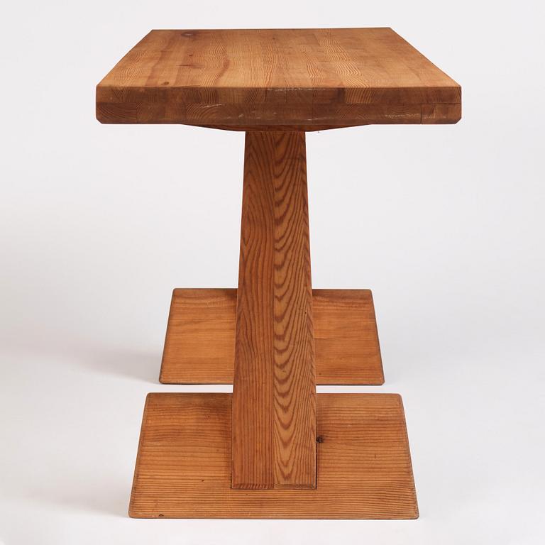 Axel Einar Hjorth, an "Utö" stained pine table, Nordiska Kompaniet, Sweden 1930s.