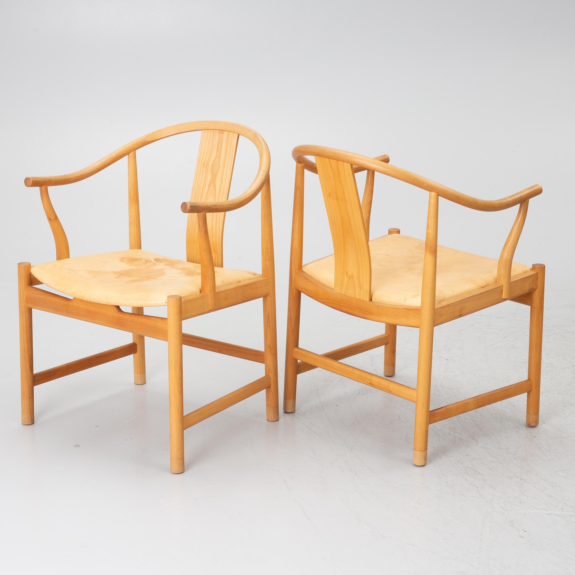 Hans J. Wegner, stolar, 6 st, modell PP66 "Kinastolen", PP Möbler, Danmark, 2001.