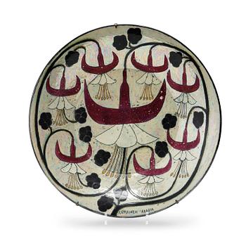 1. Birger Kaipiainen, a glazed stoneware dish, Arabia, Finland.