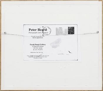 PETER BEARD, kolorerat fotografi, handmålat med signatur och dedikation, dat. 2003. Upplaga om 6 st.
