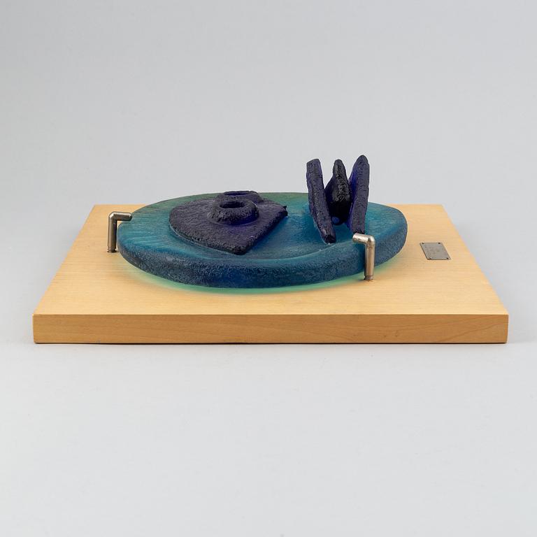 Max Ernst, skulptur, glas, "Maschera di uccello", Egidio Costantini, Italien, formgiven 1964.
