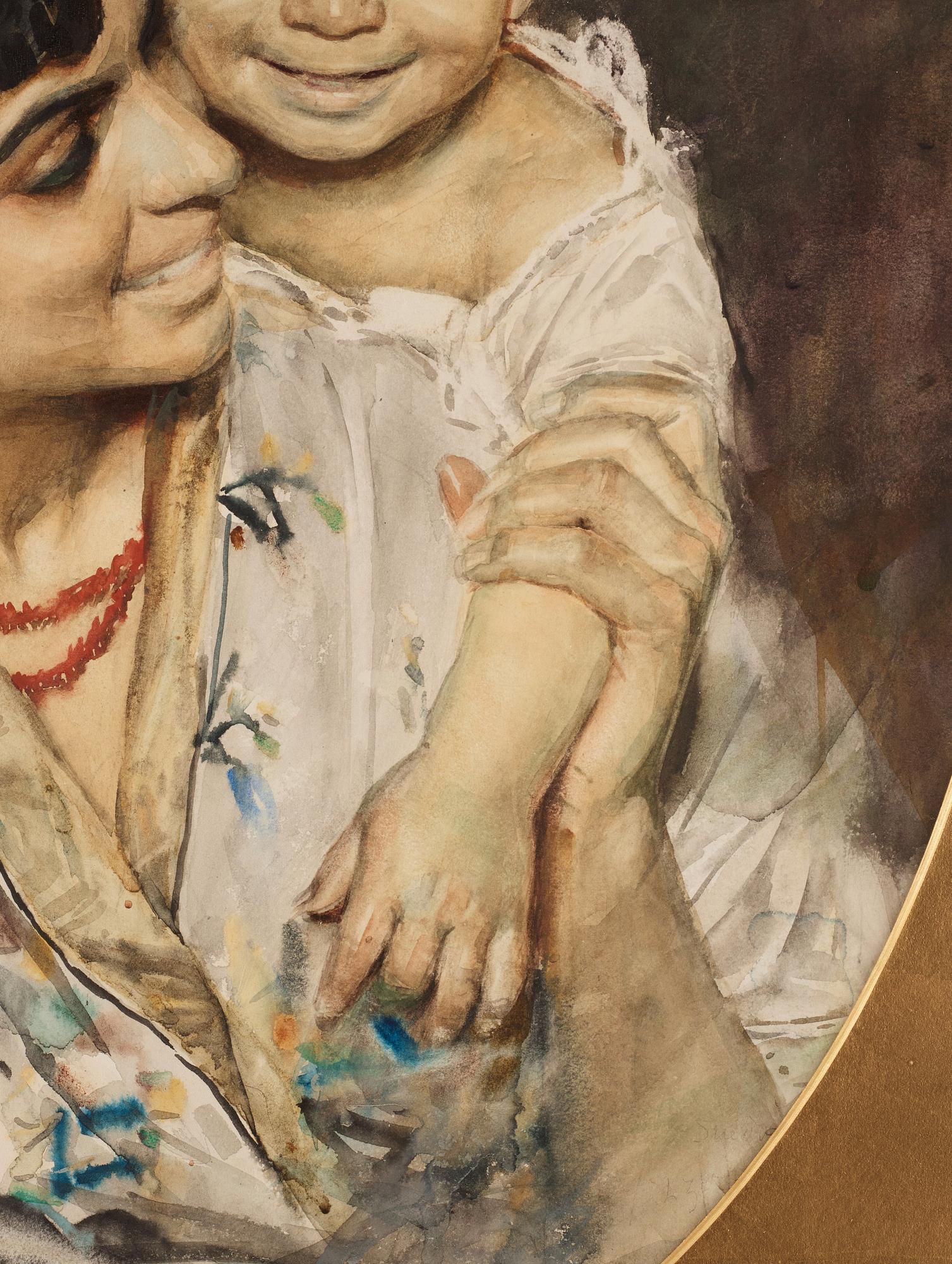 Anders Zorn, "Modersglädje" (Maternal Delight).